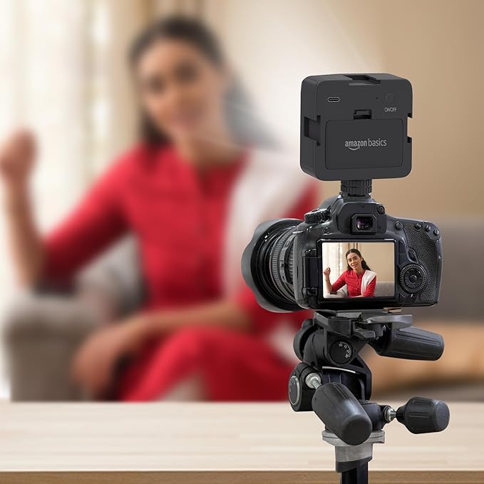 120 LED Camera Video Light with Clip | Dimmable & Rechargeable