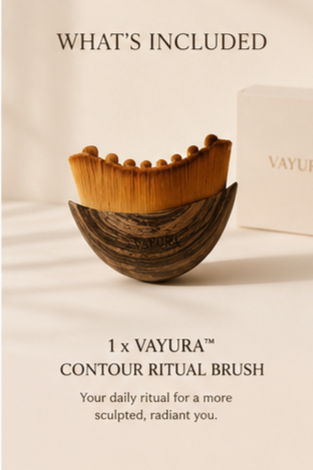 VAYURA™ Contour Ritual Brush  Naturally Lift, Sculpt & Depuff Your Face