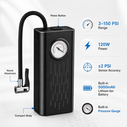 Vayura AirGo™ Portable Tyre Inflator